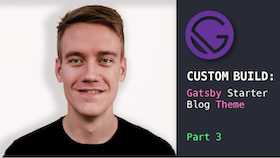 Custom Gatsby Starter Blog Theme - Part 3 - Footer